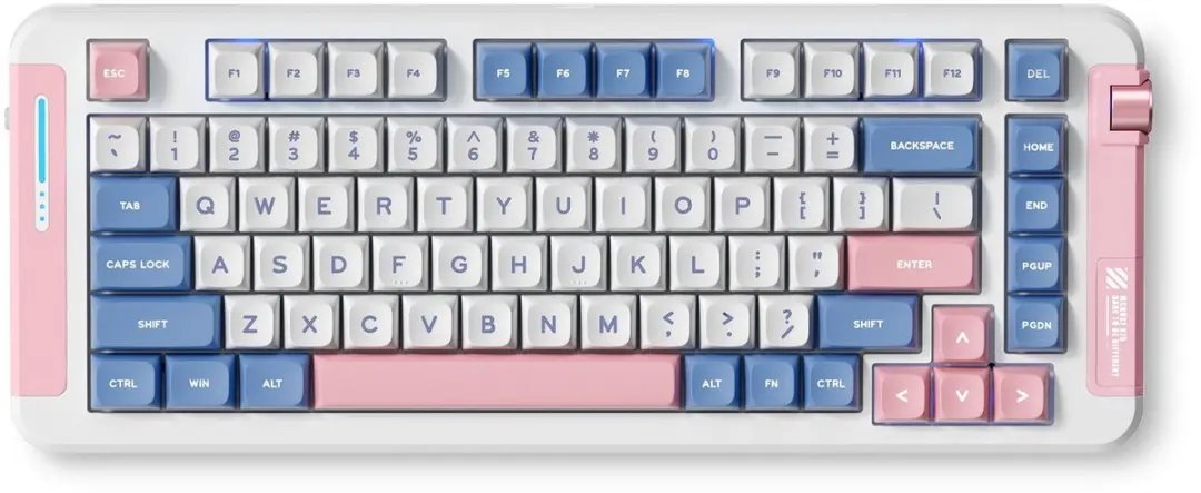 MCHOSE X75 Pink Blue Icy Creamsicle Draadloos Toetsenbord - QWERTY US - Whale Sea Switches