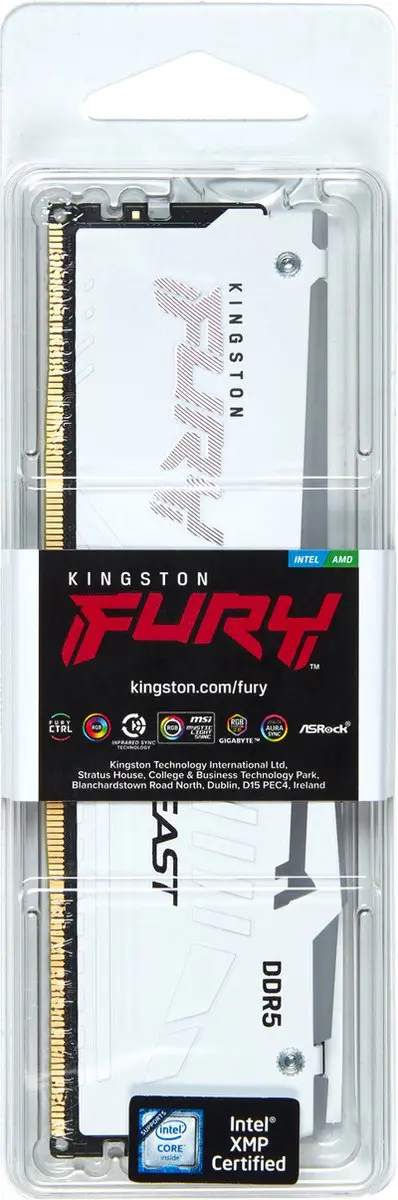 Kingston FURY Beast KF556C36BWEA-32 DDR5 32GB 5600MT/s - Wit RGB