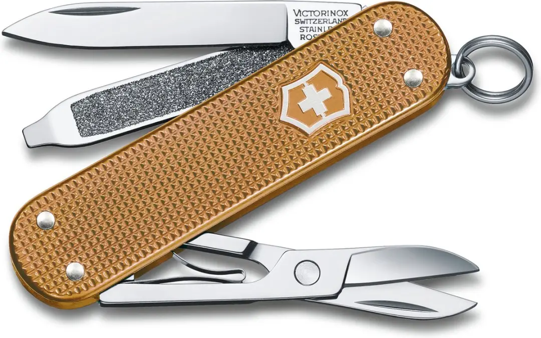 Victorinox Classic Alox Colors Zakmes Wet Sand - 5 Functies