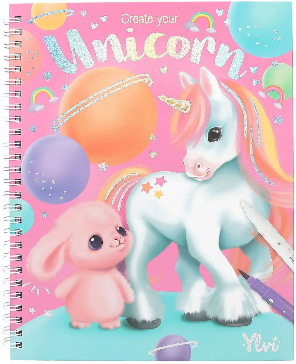 Ylvi Kleurboek Multicolor - 30 Pagina's - Inclusief viltstiften