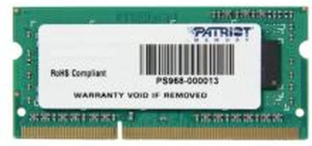 Patriot PSD34G160081S DDR3 1600MHz SO-DIMM - 4GB