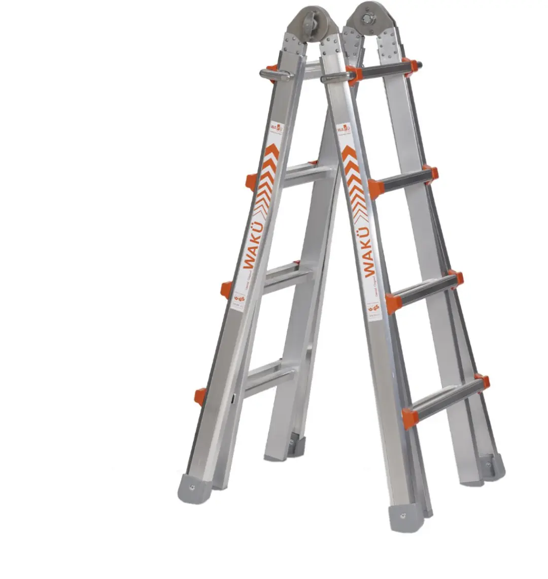Wakü Telescoopladder 4x4 Treden