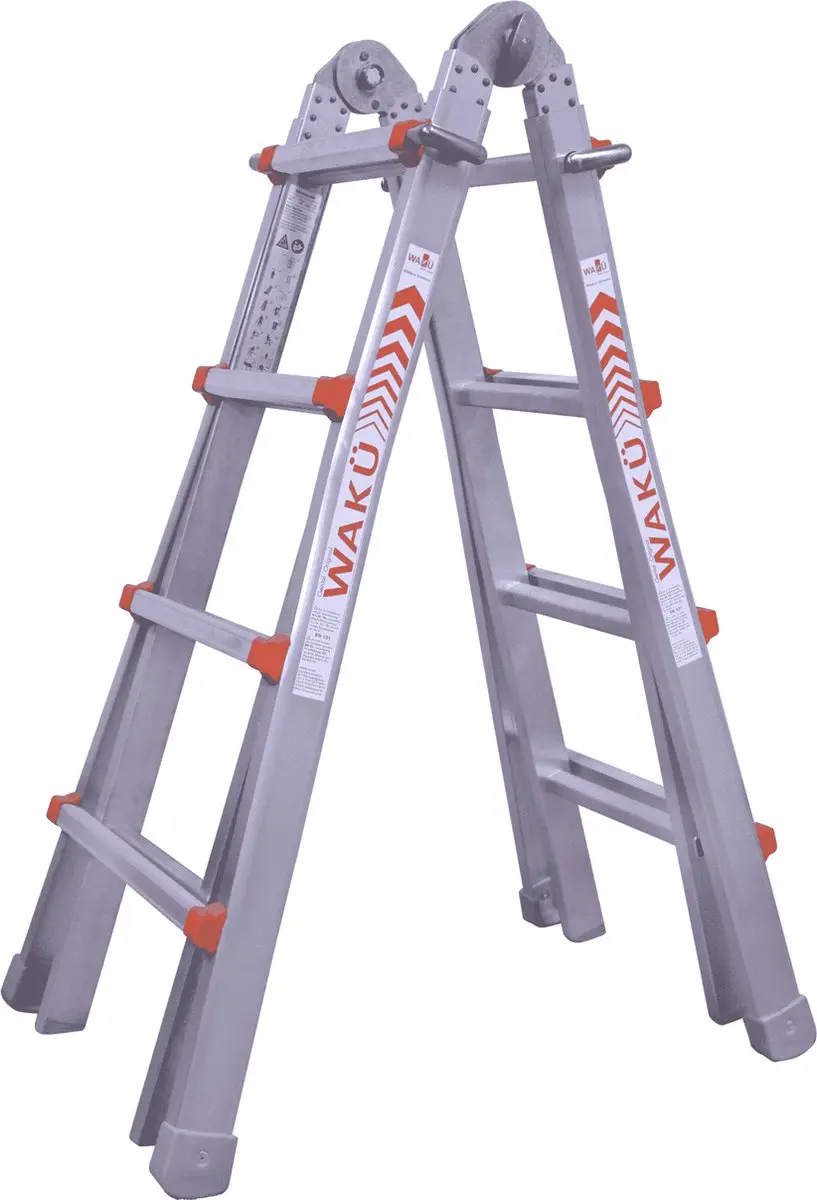 Wakü Telescoopladder 4x4 Treden - Werkhoogte 4,20m