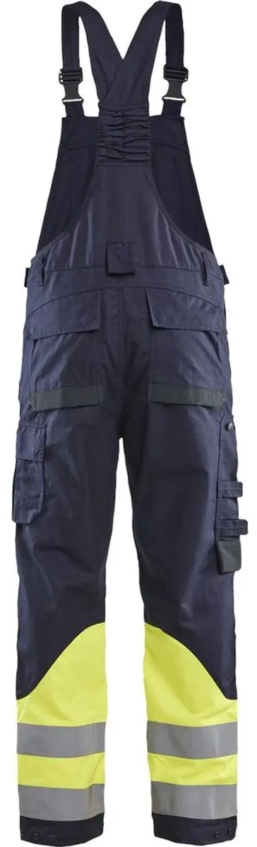 Blåkläder Arbeitslatzhose 28901512 - Maat 50 - Marineblauw/High Vis Geel - afbeelding 6 van 6