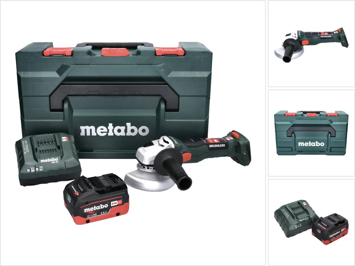 Metabo W 18 LT BL 11-125 Accu Haakse Slijper 125mm