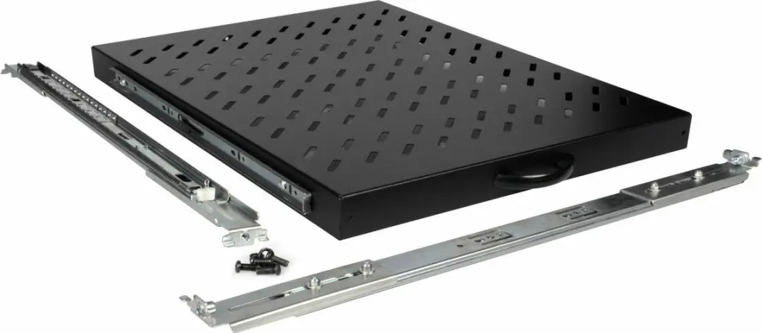 Equip Fachboden 19" 1U 80cm Zwart - EZVS-19-1-80-B