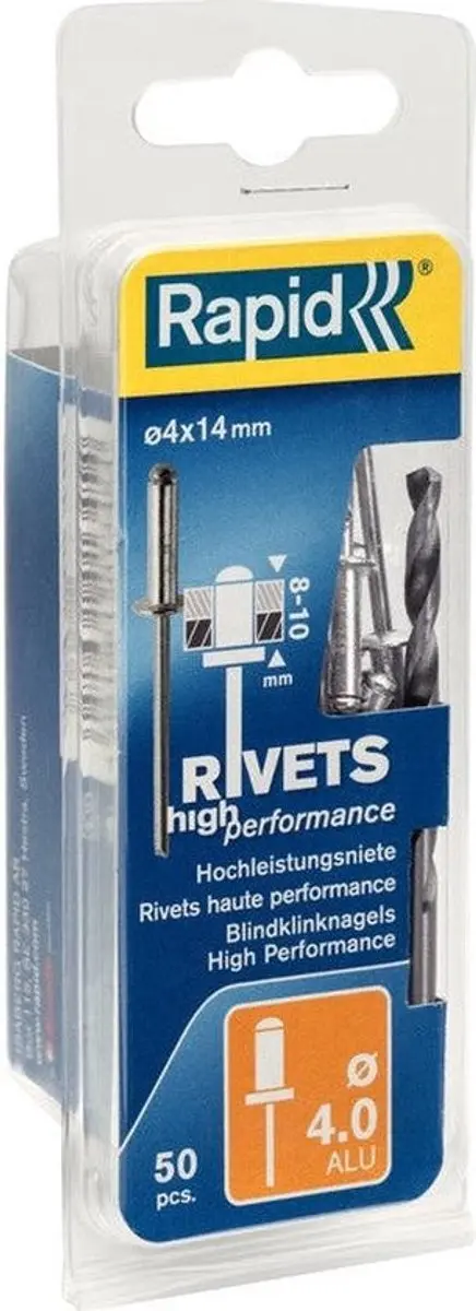 Rapid High Performance Klinknagel 5000385 - 50 Stuks