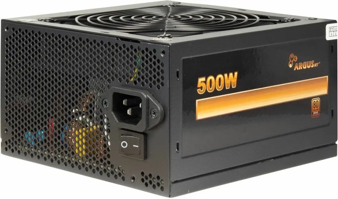 Intertech ArgusNT BPS-500 Voeding 500W - Zwart