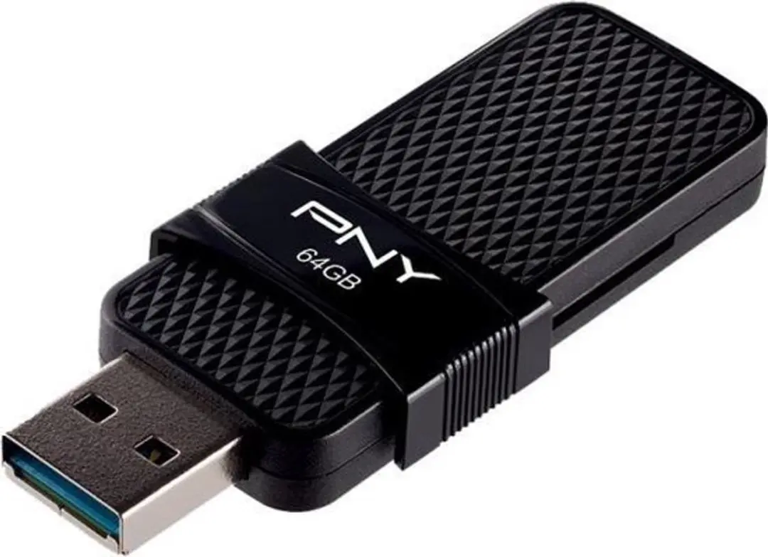 PNY Duo Link USB 3.1 64GB - Zwart