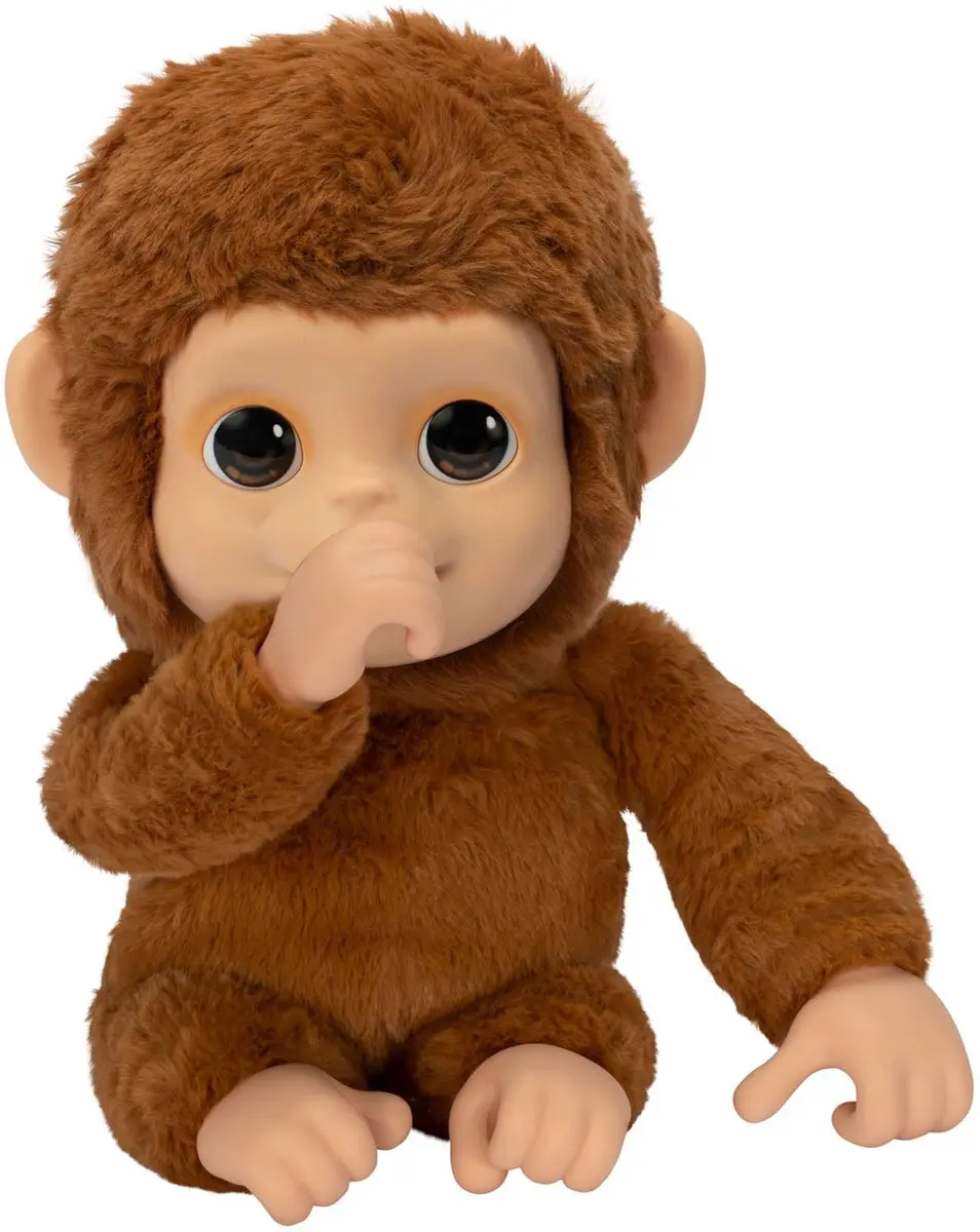Little Live Pets My Baby Monkey Mango - Interactieve Knuffelaap - 3x AAA