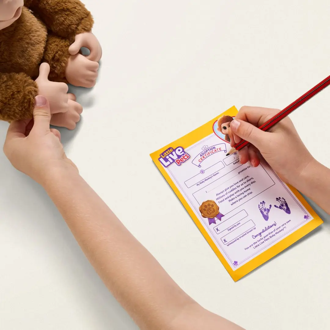Little Live Pets My Baby Monkey Mango - Interactieve Knuffelaap - 3x AAA