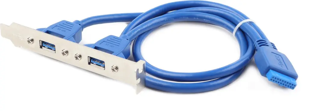Cablexpert USB3.0 Pin Header Bracket CC-USB3-RECEPTACLE - Blauw