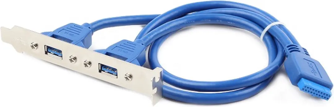 Cablexpert USB3.0 Pin Header Bracket CC-USB3-RECEPTACLE - Blauw