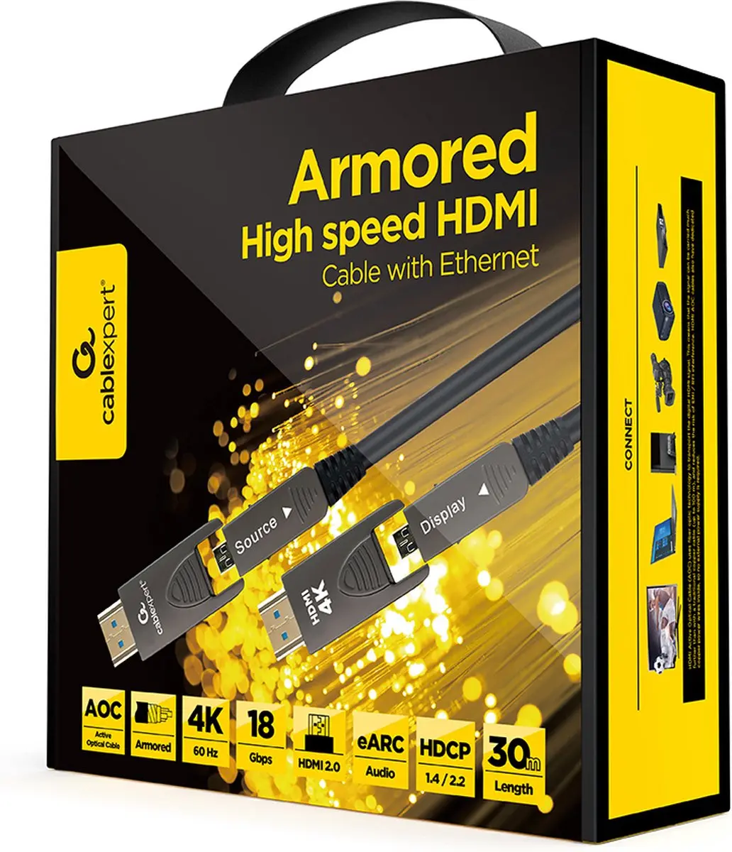 Cablexpert CCAP-HDMIDD-AOC-30M Actieve HDMI Optische Kabel 30m - Micro HDMI/HDMI