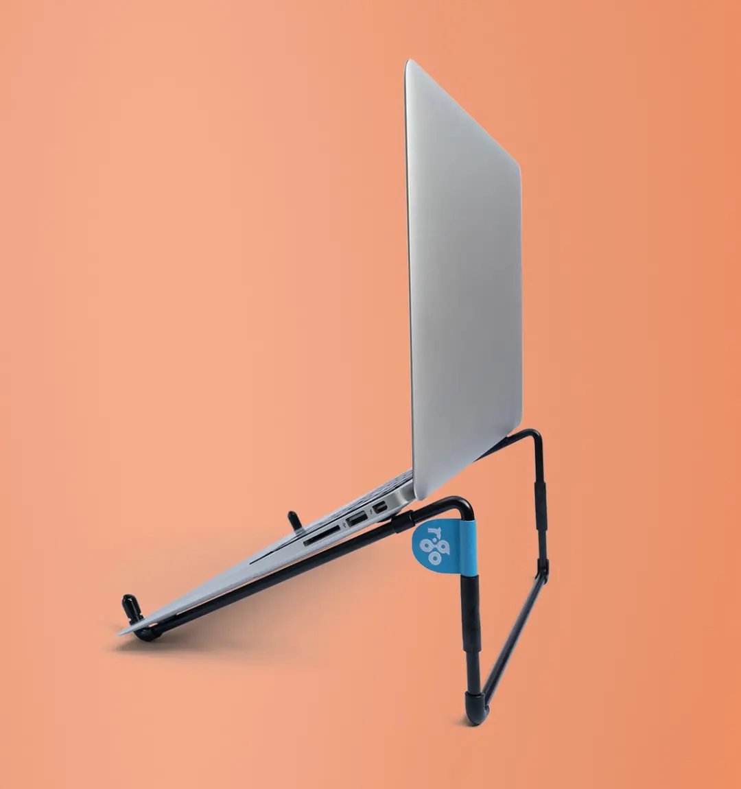 R-Go Steel Travel Laptopstand RGOSC015BL - 17-22" - Zwart
