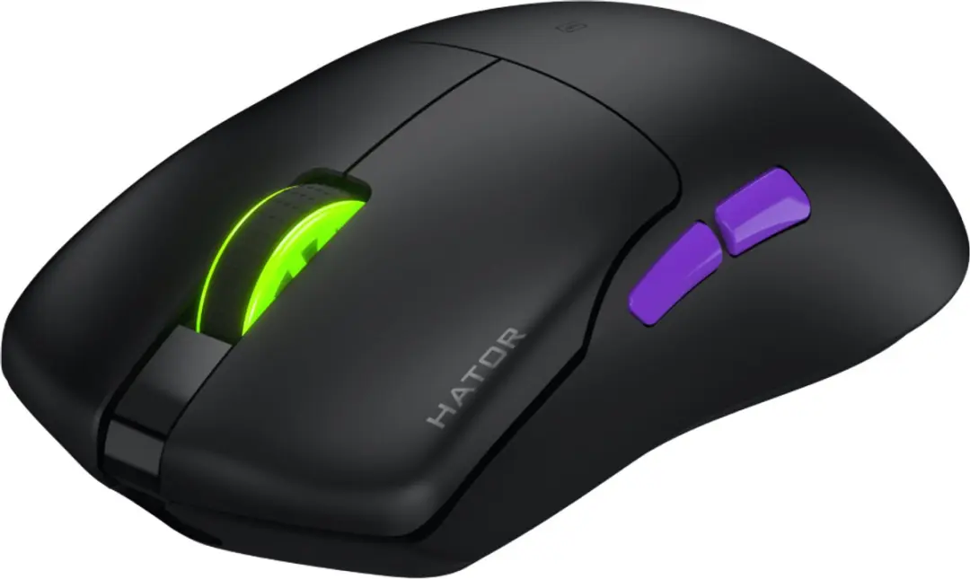 HATOR Pulsar 3 ULTRA HTM680 Gamingmuis - Zwart RGB - Optical Yellow 100M - afbeelding 6 van 6