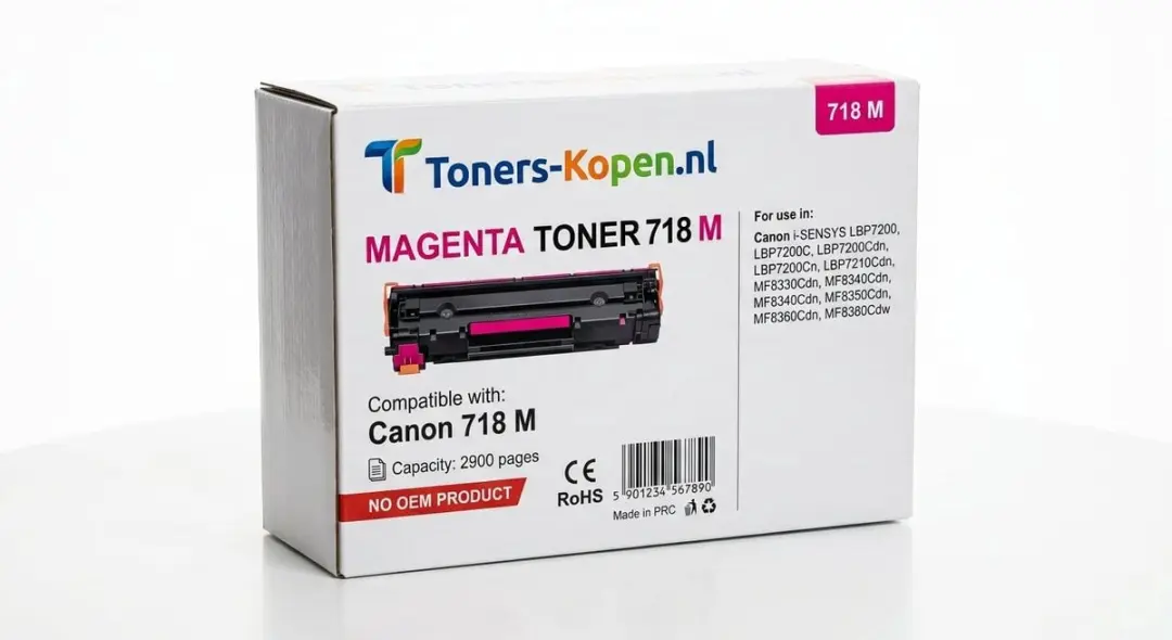 Canon 718M Toner Magenta 2900 Pagina's