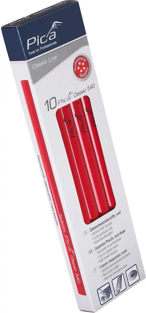 Pica Timmermanspotloden 540/24 - 10 Stuks