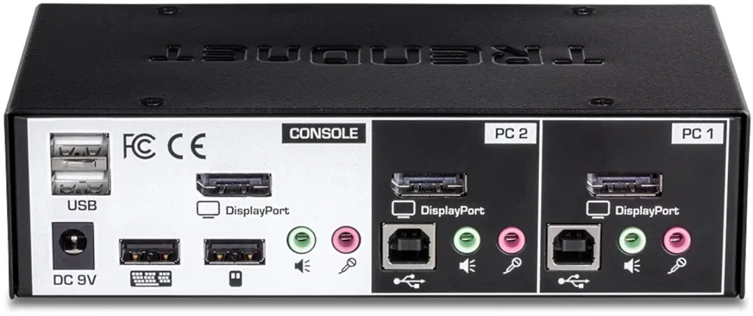 Trendnet TK-241DP KVM Switch - 2x USB 2.0 - afbeelding 2 van 3