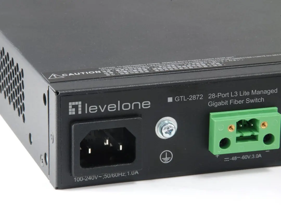 LevelOne GTL-2872 28-Port L3Lite Managed Switch - 20x SFP 4x 10GbE SFP+ - Zwart