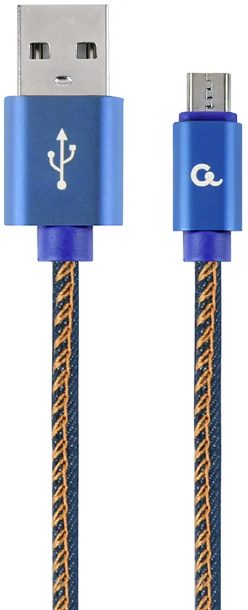 Cablexpert Micro-USB Kabel Denim Blue