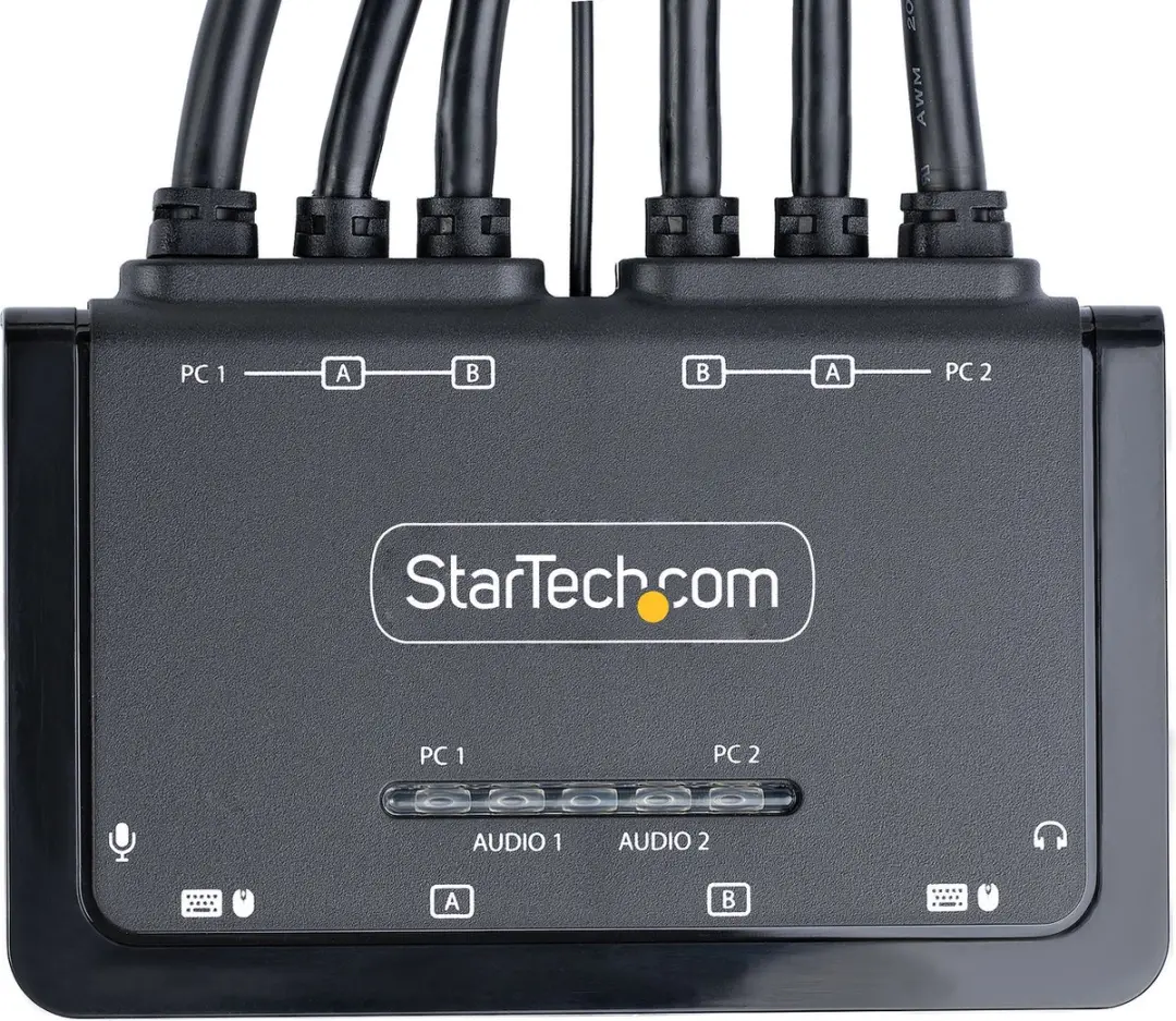 Startech C2-DH46-UA2-CBL-KVM KVM-Schakelaar - 1,5m - Zwart