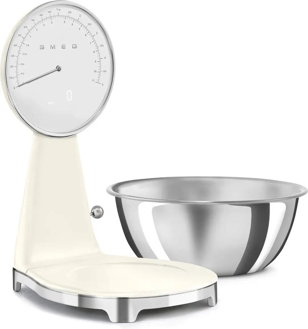 Smeg KSF01CRWW Keukenweegschaal 5kg - Crème - USB Oplaadbaar