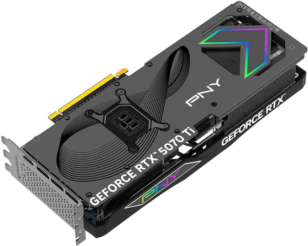 PNY GeForce RTX 5070Ti VCG5070T16TFXXPB1-O Gaming Videokaart - 16GB GDDR7 - Zwart