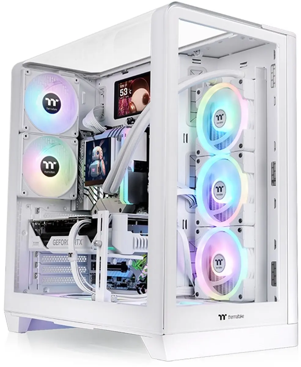 Thermaltake View 390 TG Midi Tower Wit CA-11F-00M6WN-01