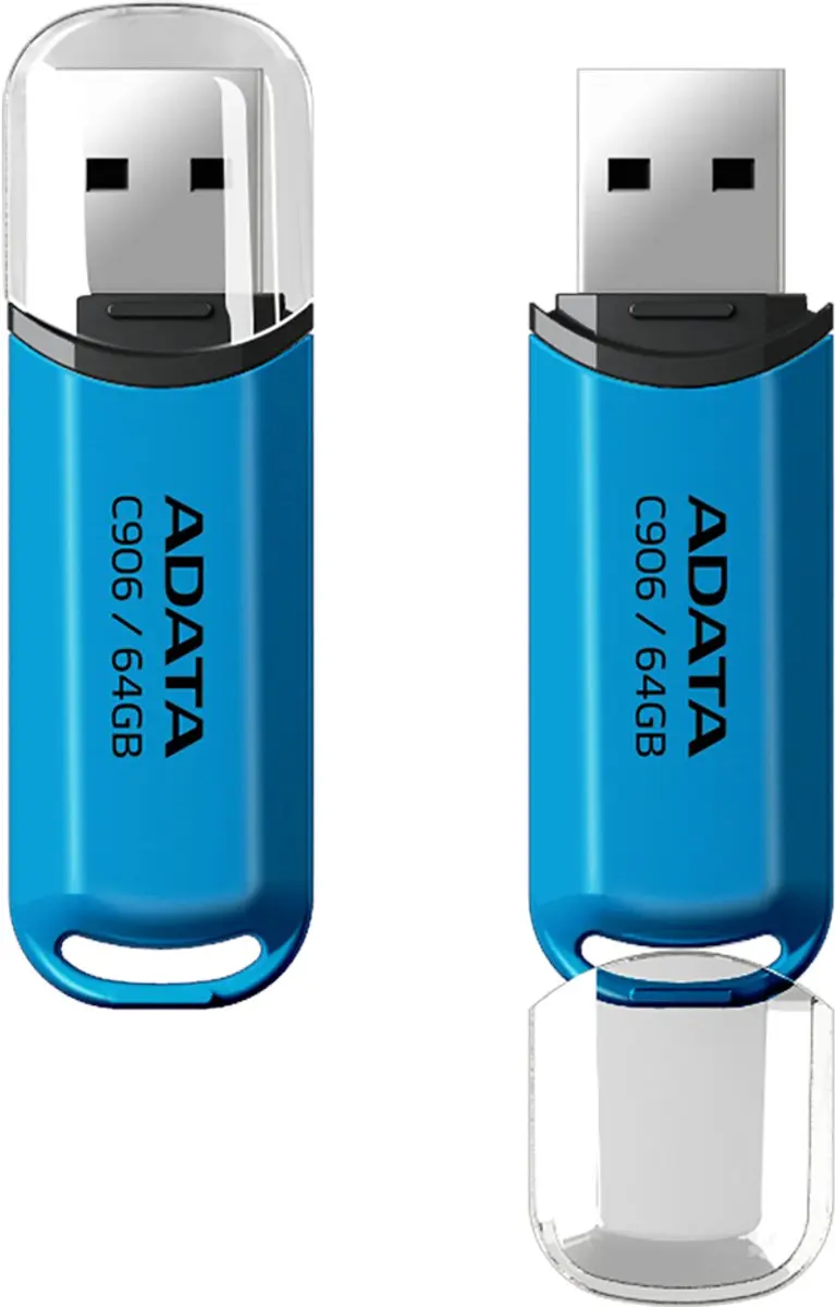 ADATA AC906-64G-RWB USB-stick 64GB - Blauw/Transparant
