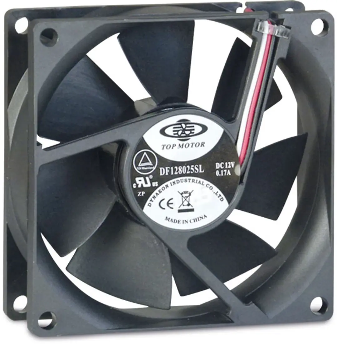 Inter-Tech 88885181 Fan 8cm - 27.2 dB - Zwart