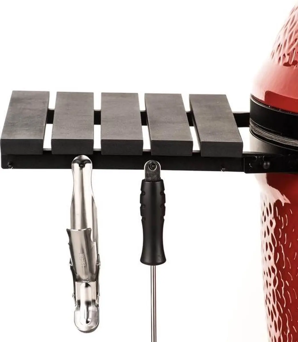 Kamado Joe Side Shelves Aluminium - 2 Stuks - Zwart