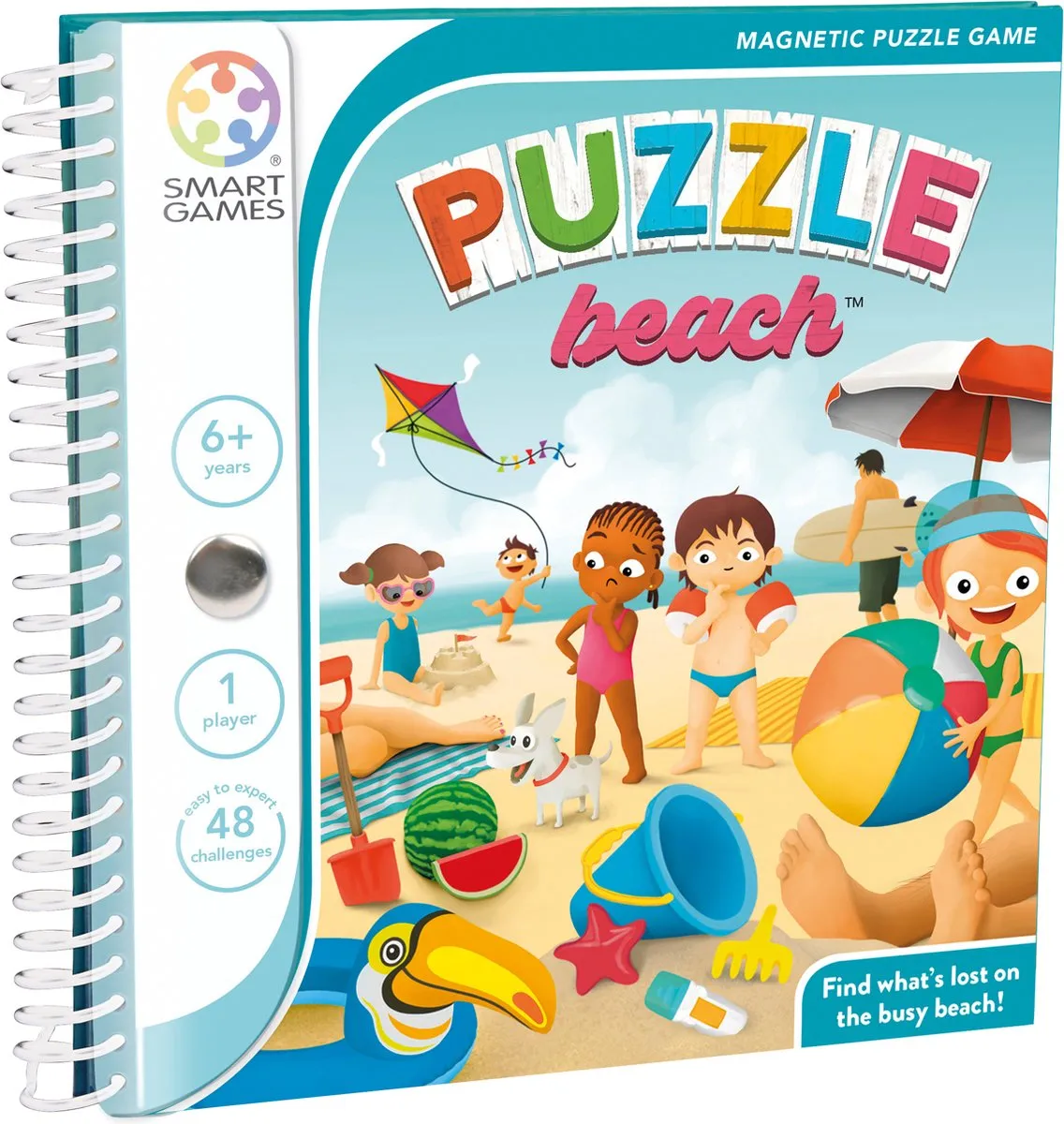 SmartGames Puzzle Beach SGT 300 Magnetische Denkpuzzel - 48 Uitdagingen
