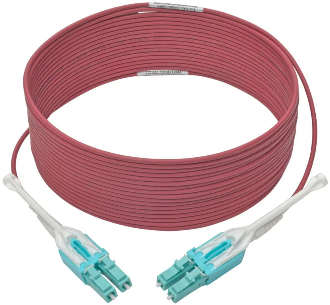 Tripp Lite N821-10M-MG-T Glasvezelkabel OM4 LC - Magenta