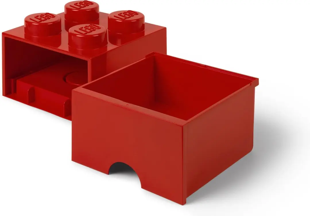 LEGO Brick 4 Opbergbox - Rood