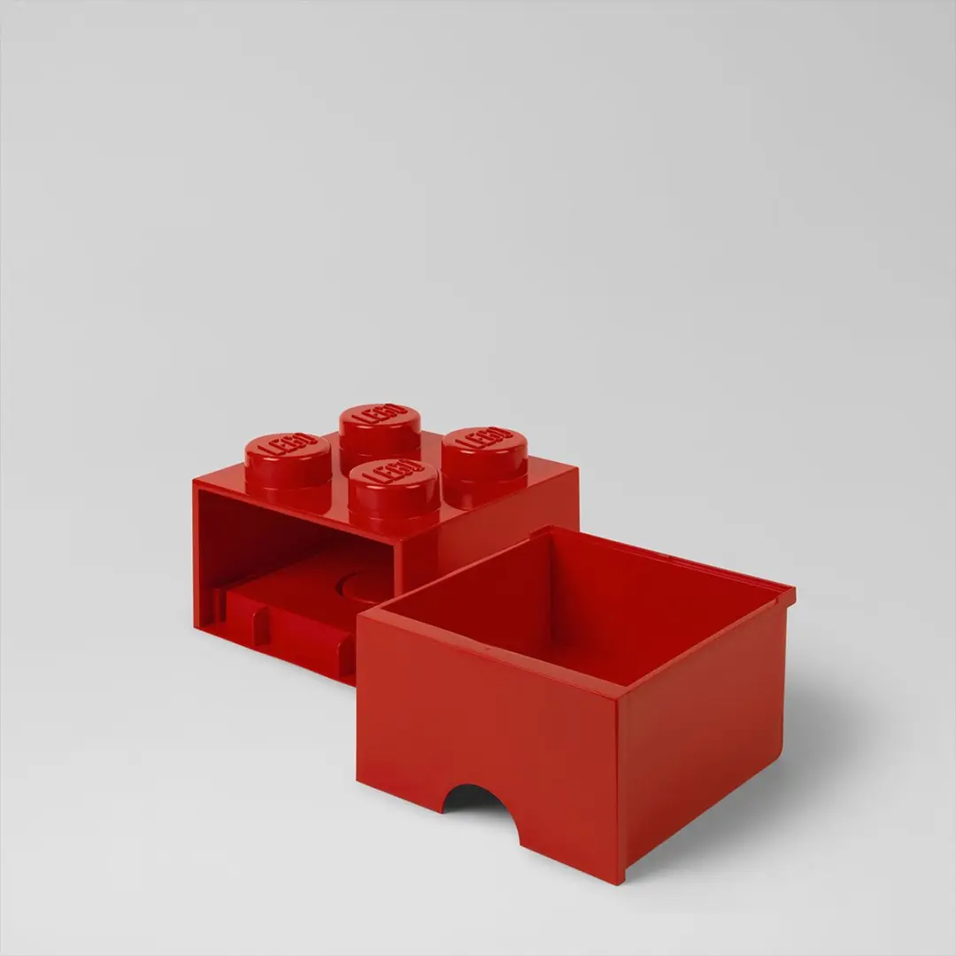 LEGO Brick 4 Opbergbox - Rood - afbeelding 6 van 6