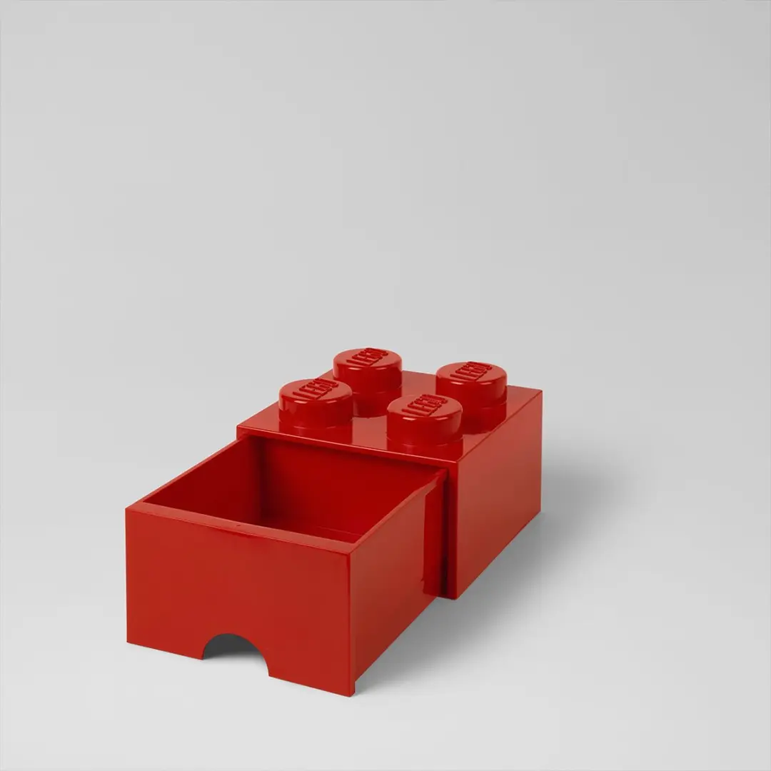 LEGO Brick 4 Opbergbox - Rood