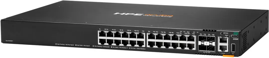 HPE Aruba 6200F JL724B Managed Switch - 24x Gigabit 4x SFP+