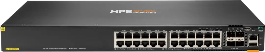 HPE Aruba 6200F JL724B Managed Switch - 24x Gigabit 4x SFP+
