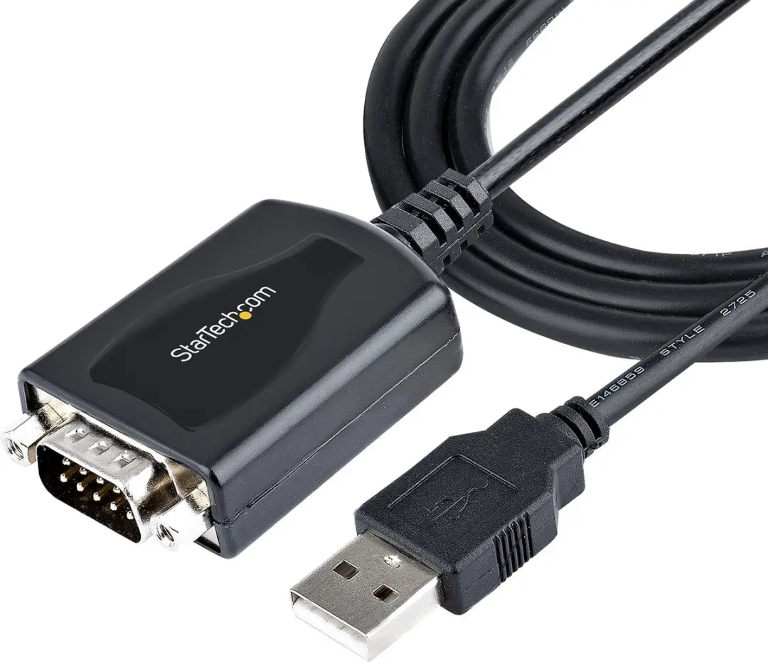 Startech 1P3FPC-USB-SERIAL USB Seriële Adapter RS-232 - Zwart
