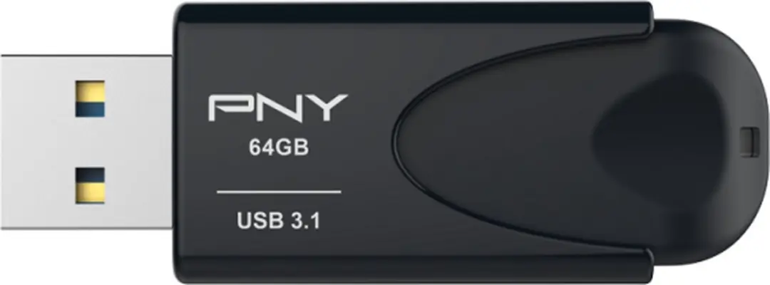 PNY Attaché 4 USB Stick 64GB - Zwart