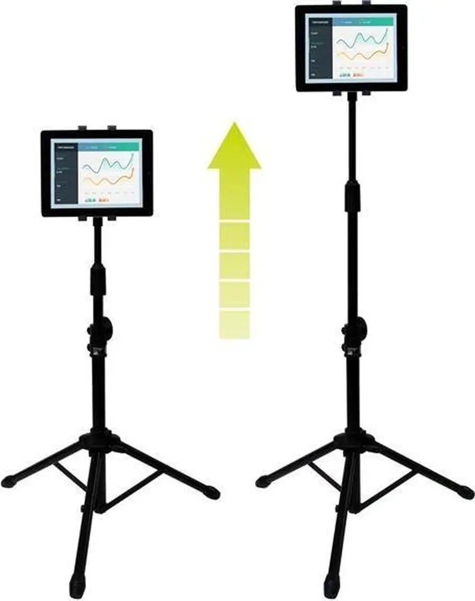 Startech Tablet Houder met Statief - 7.8 Inch - Zwart - afbeelding 6 van 6