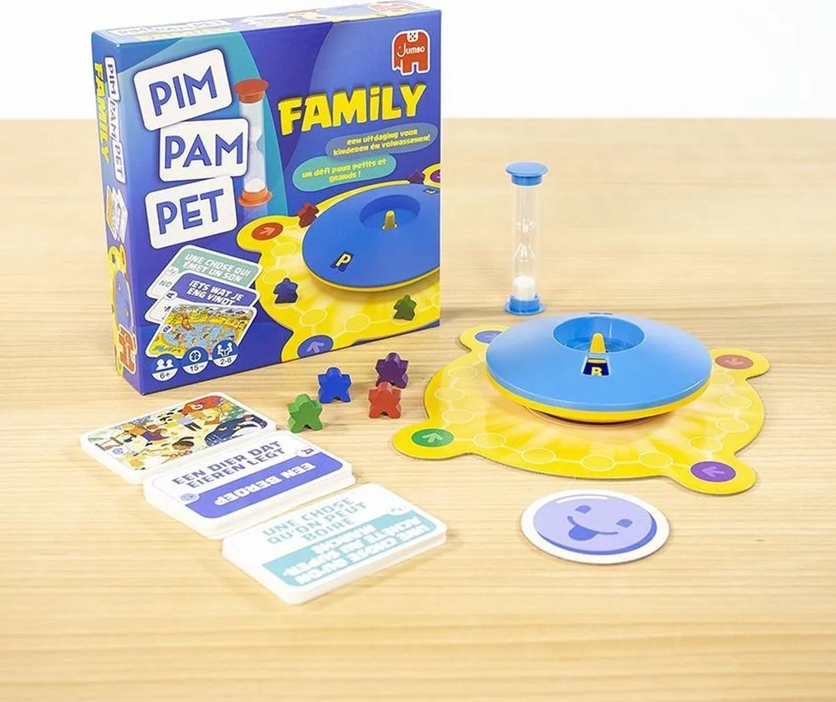 Jumbo Pim Pam Pet Family Bordspel - 8 Spelers - afbeelding 6 van 6