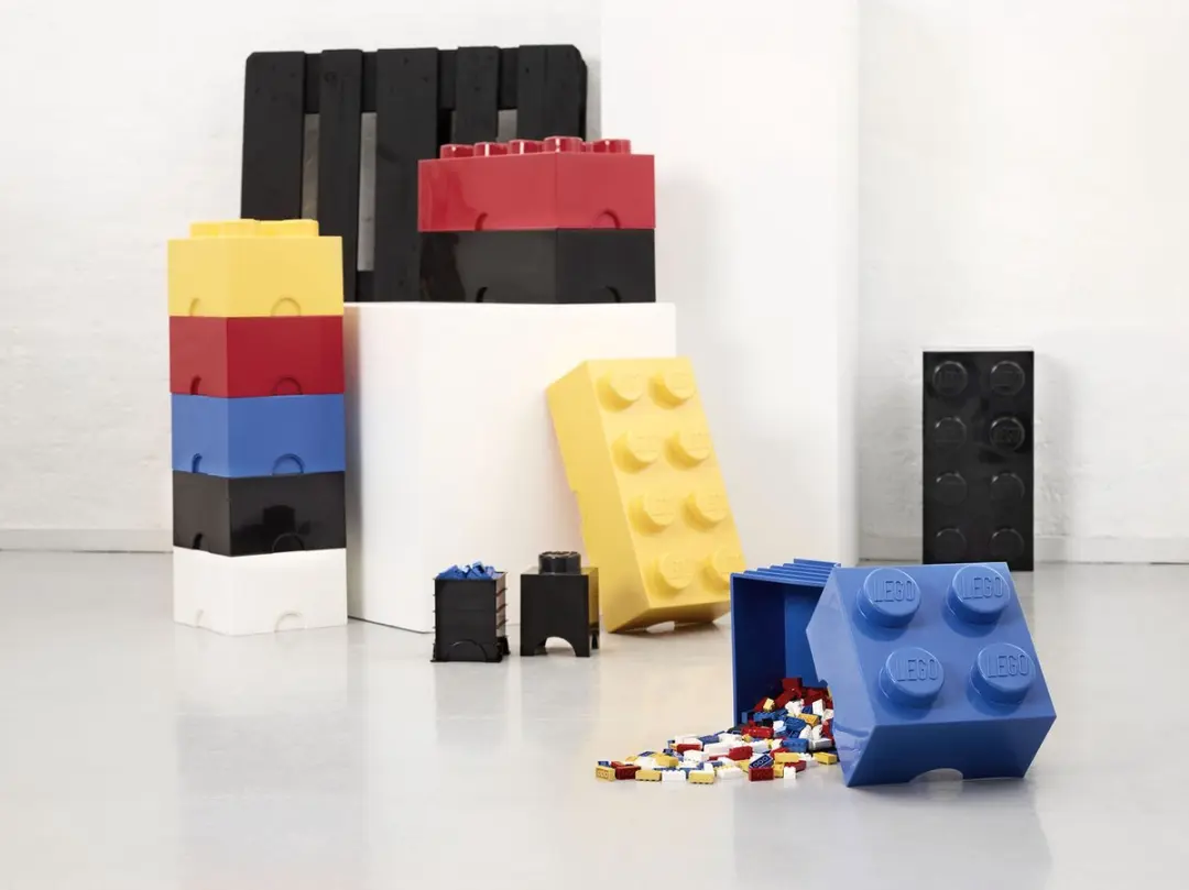 LEGO Brick 4 Opbergbox - 6L - Blauw