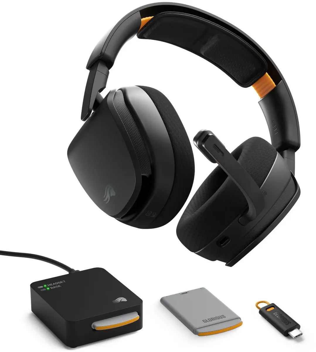 Glorious Gaming GHS Wireless InfinitePlay Headset - Zwart