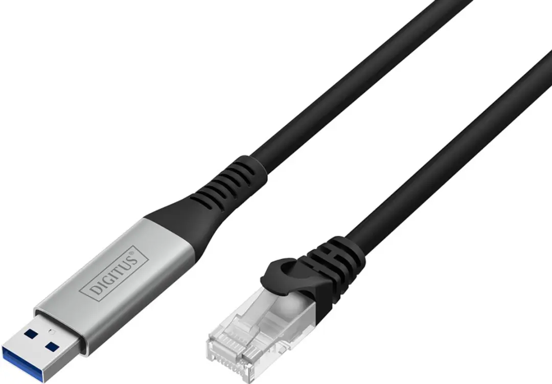 Digitus USB 3.0 Adapterkabel AK-300600-050-S - RJ45 - Zwart