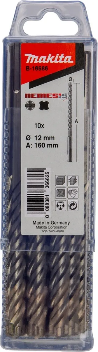 Makita B-16586 SDS-Plus Boor 12x160mm - 10 Stuks