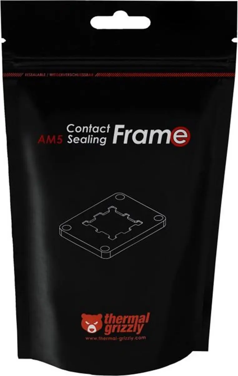 Thermal Grizzly CPU Contact Frame G-CSF-AM5 - AM5 - Zwart