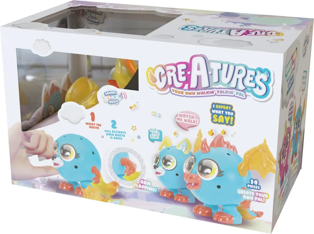 Cre-A-tures Draak & Puppy Wandelend en Pratend Maatje - 3x AAA