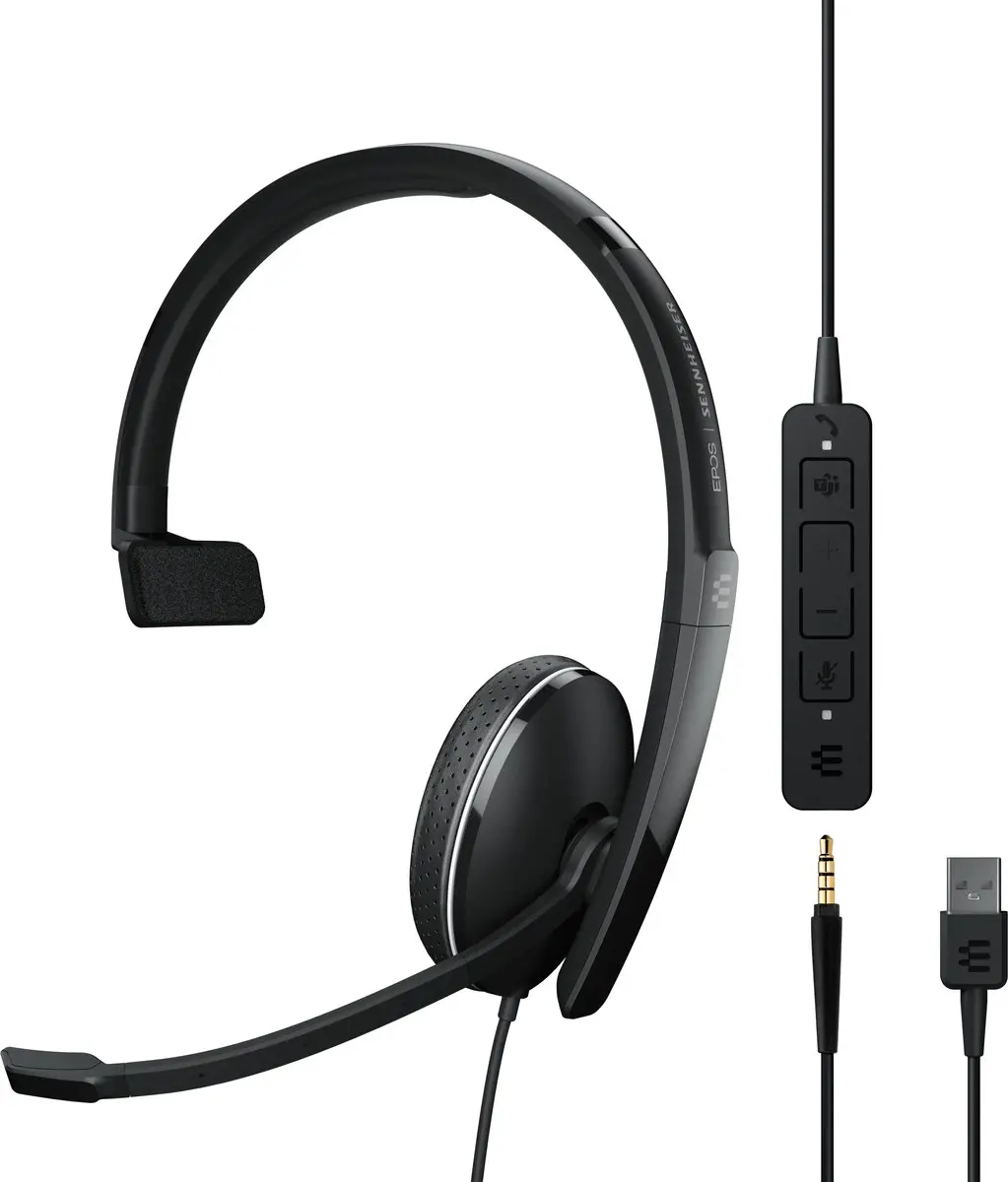 EPOS ADAPT 135T USB II Draadgebonden Headset - Zwart - afbeelding 4 van 5
